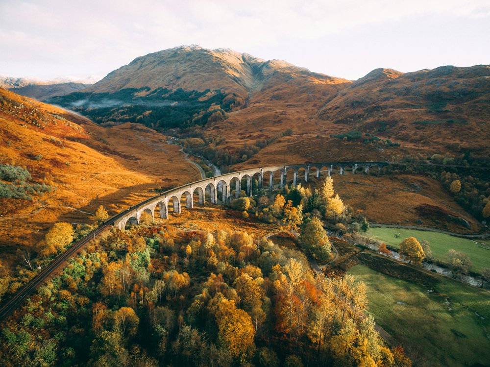 Scottish Highlands glen and loch