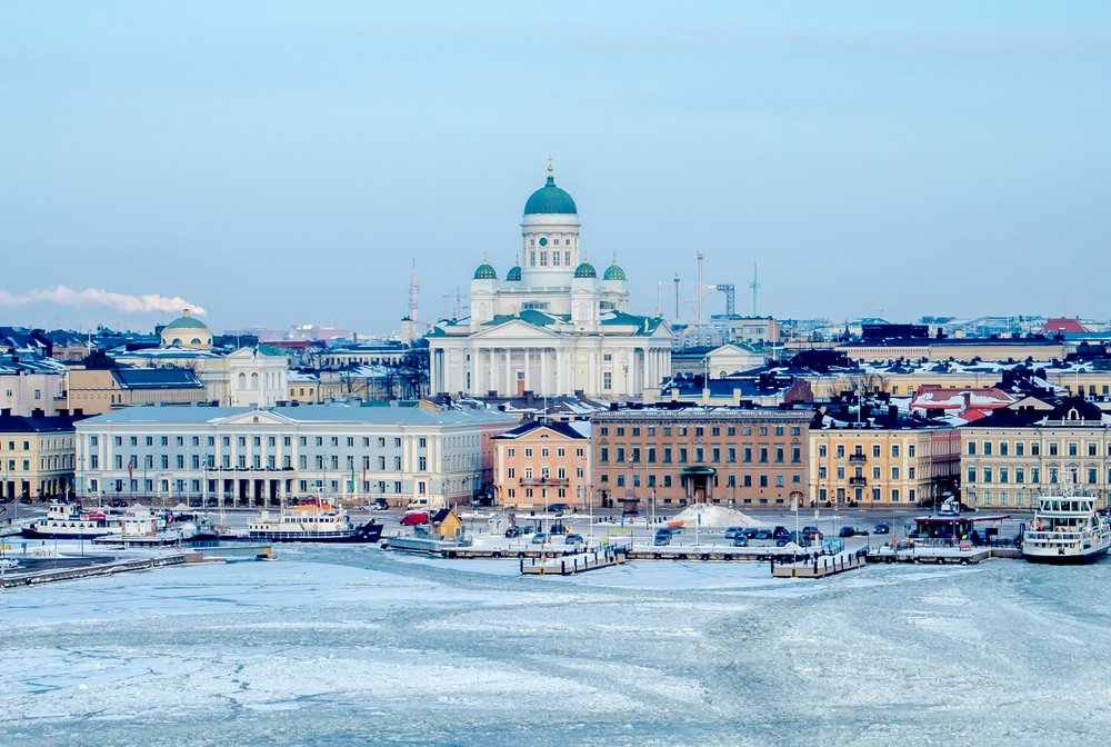 Helsinki waterfront and old town