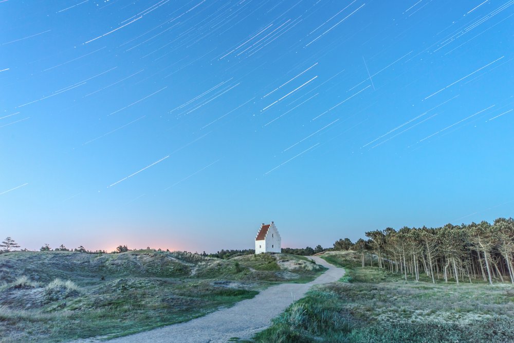 Skagen dunes where two seas meet